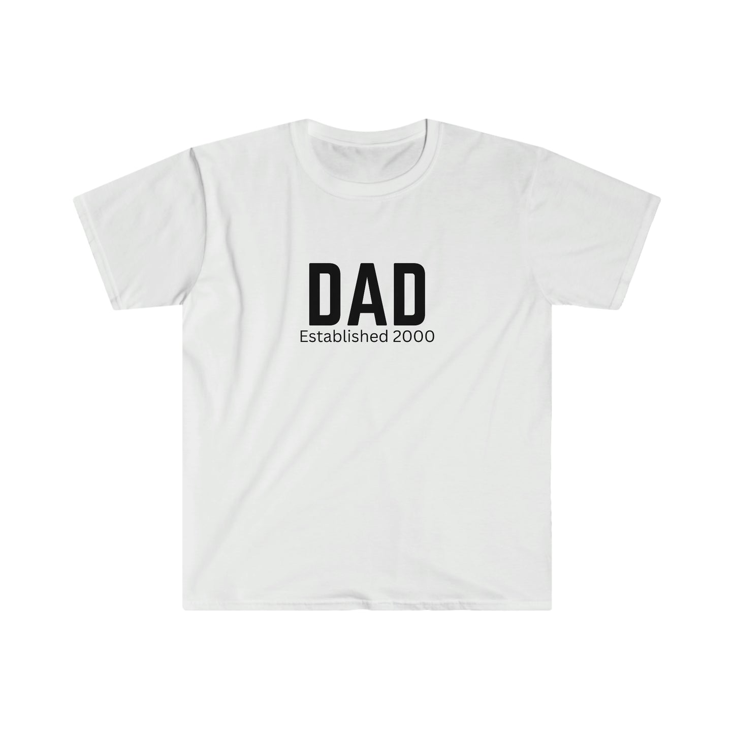 Dad T-shirt Established 2000 Cotton Tee