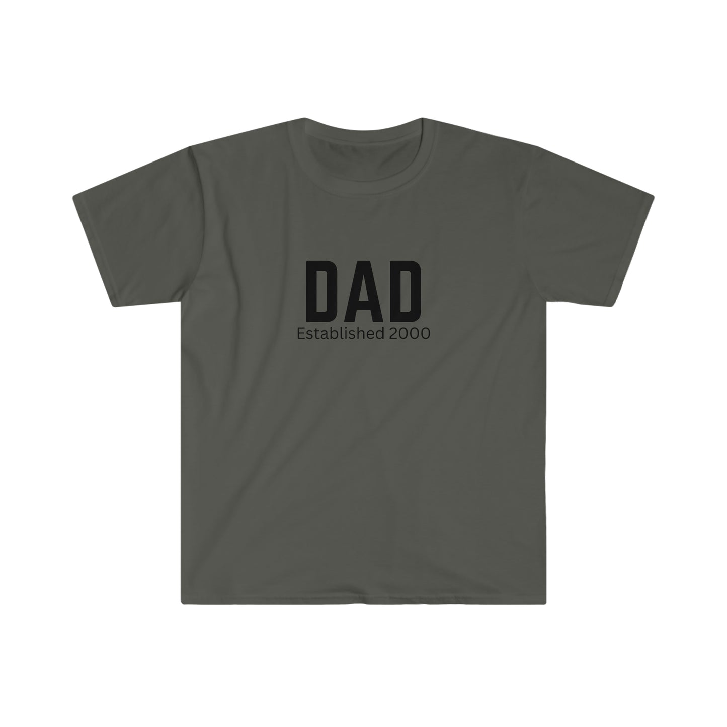 Dad T-shirt Established 2000 Cotton Tee